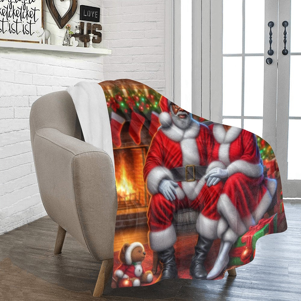 Mr. & Mrs. Claus Holiday Blanket