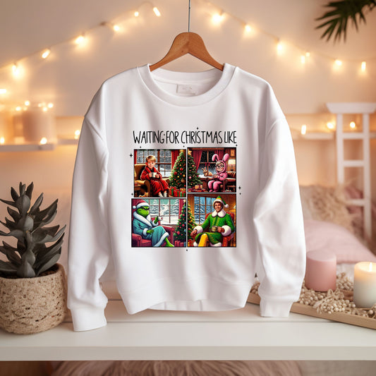 Waiting on Christmas Holiday Character Shirt