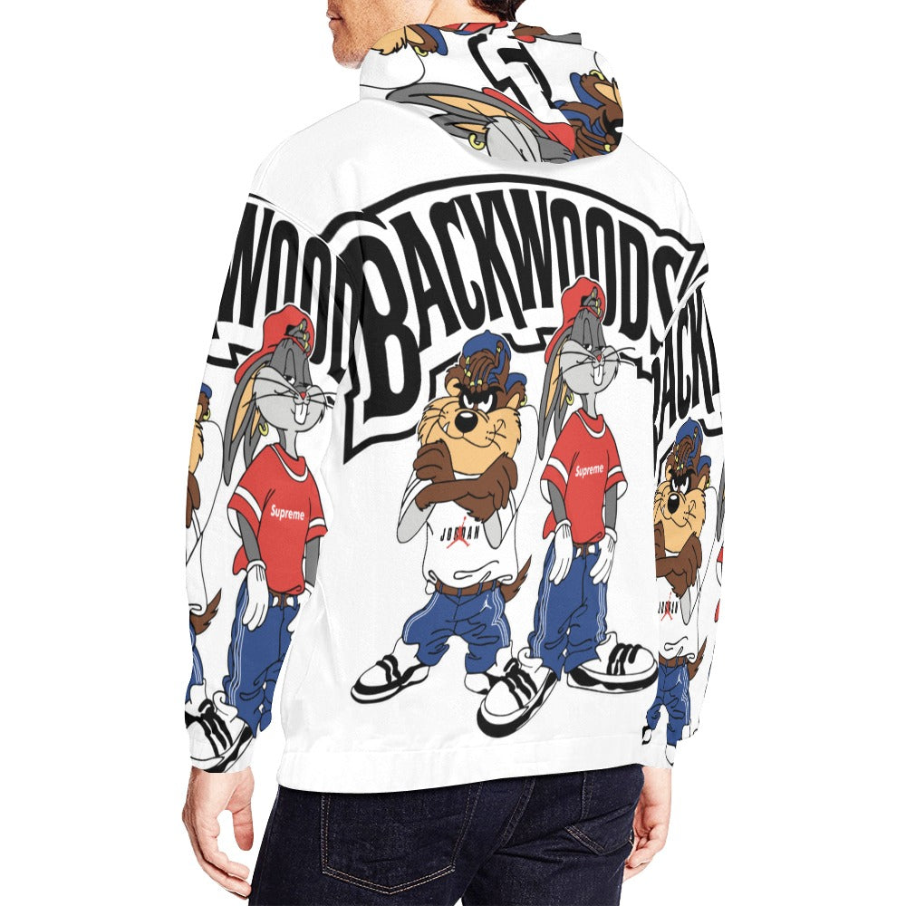 Backwoods Sweatshirt All Over Print Hoodie for Men (USA Size) (Model H13)