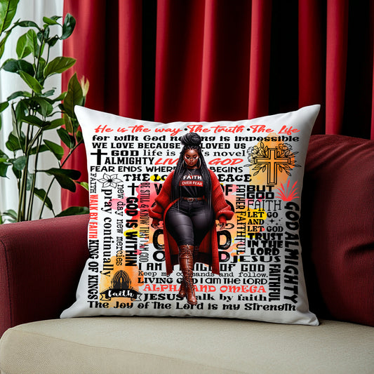 Faith Over Fear Wisdom Pillow
